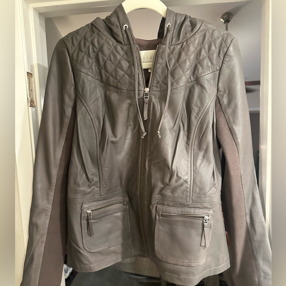 Women’s size, large leather jacket